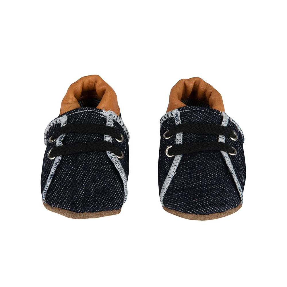 Baby Dutch Baby Schoentjes Denim Cognac