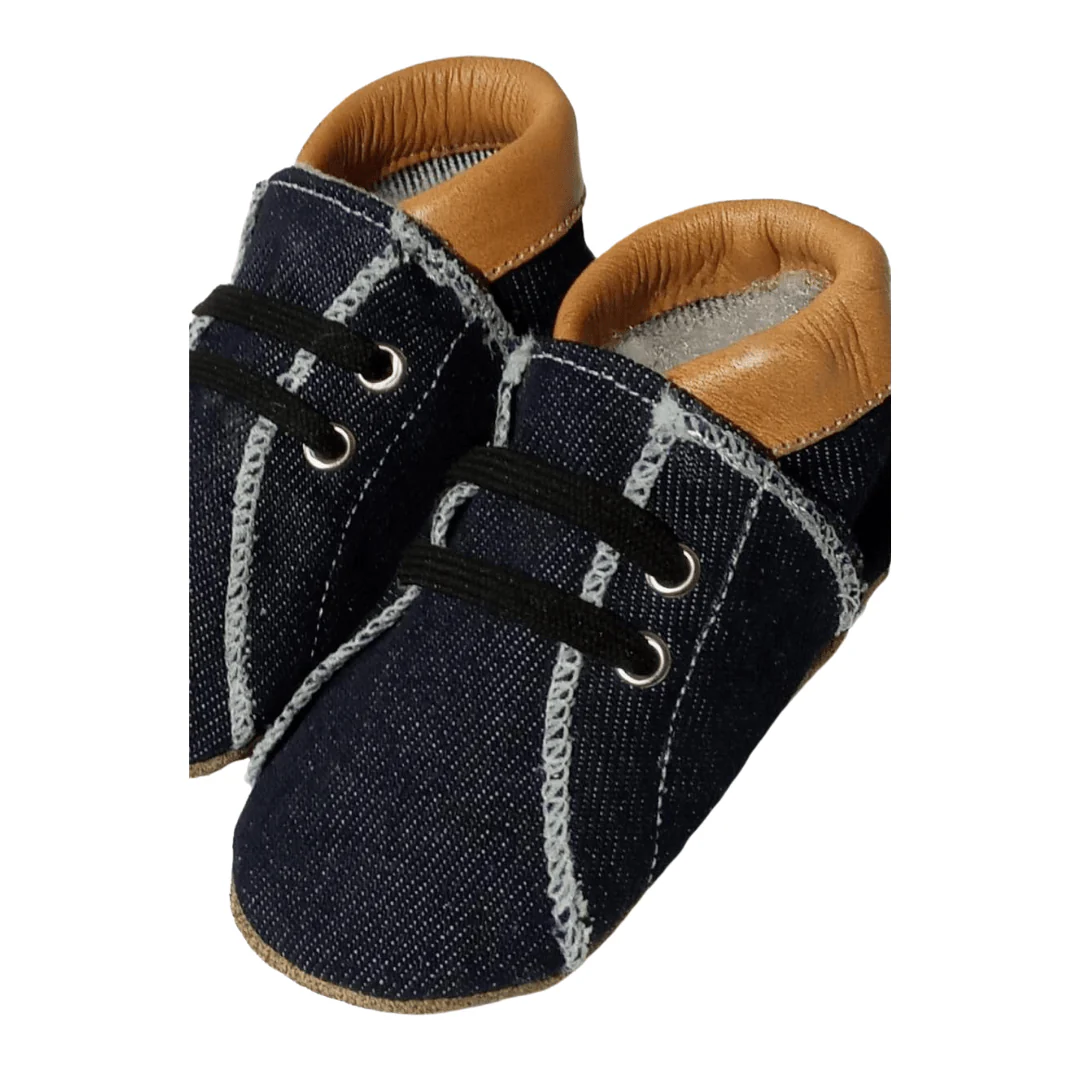 Baby Dutch Baby Schoentjes Denim Cognac - Image 3