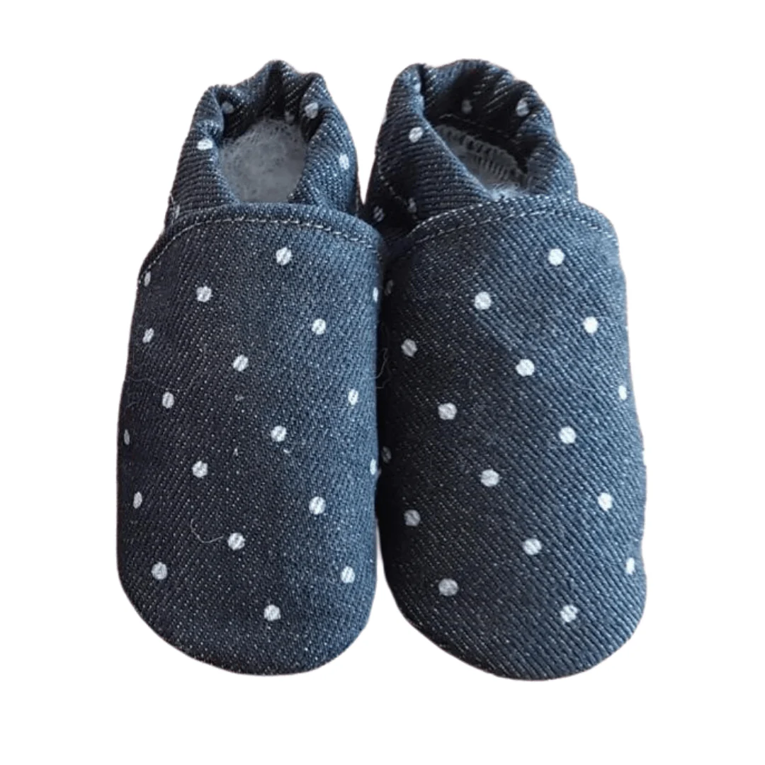 Baby Dutch Baby Schoentjes Denim Stippen