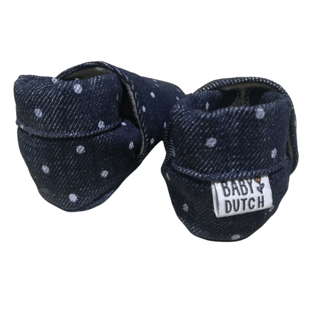Baby Dutch Baby Schoentjes Denim Stippen - Image 2