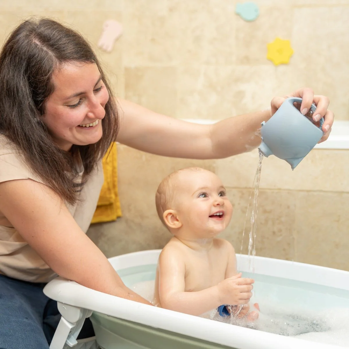 Babymoov Badspeelgoed Siliconen Gieter Blauw - Image 2