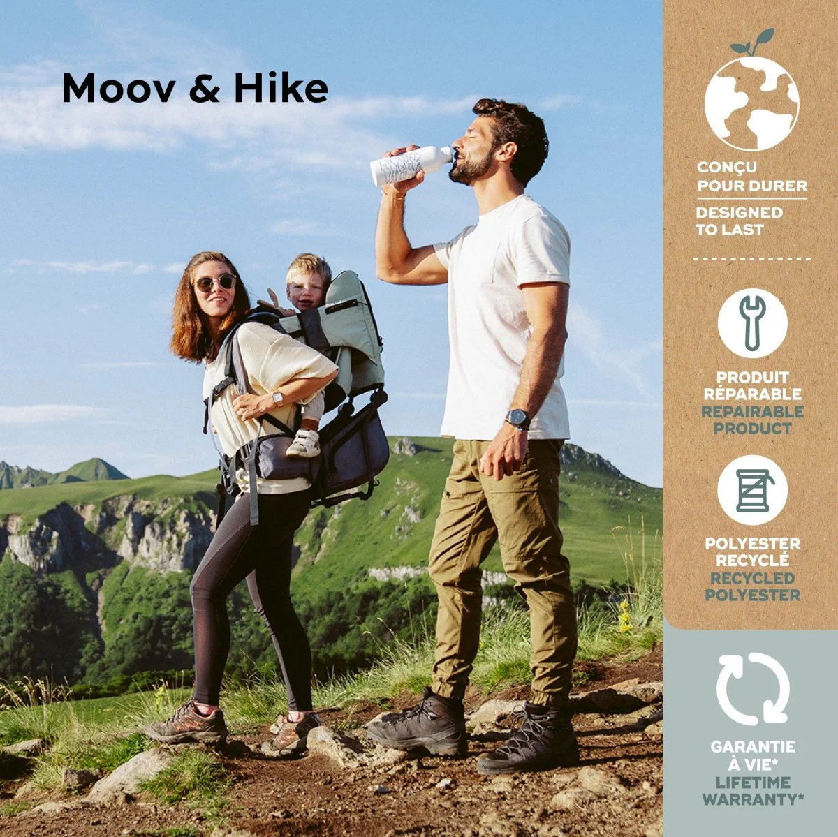 Babymoov Draagdoek Moov & Hike Green - Image 3