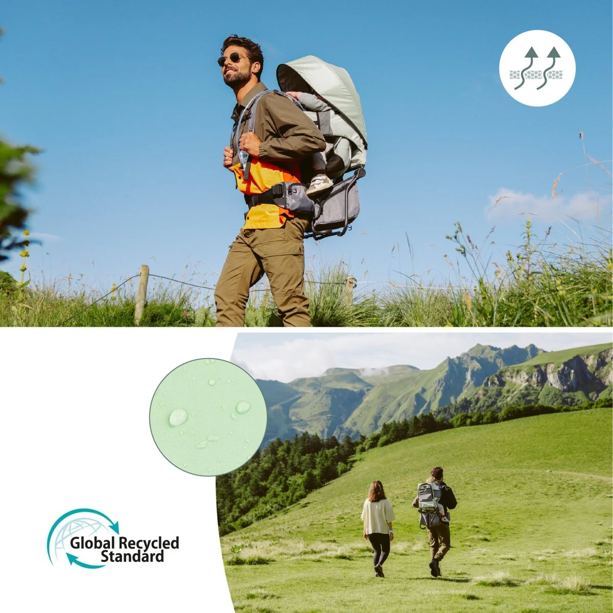 Babymoov Draagdoek Moov & Hike Green - Image 6