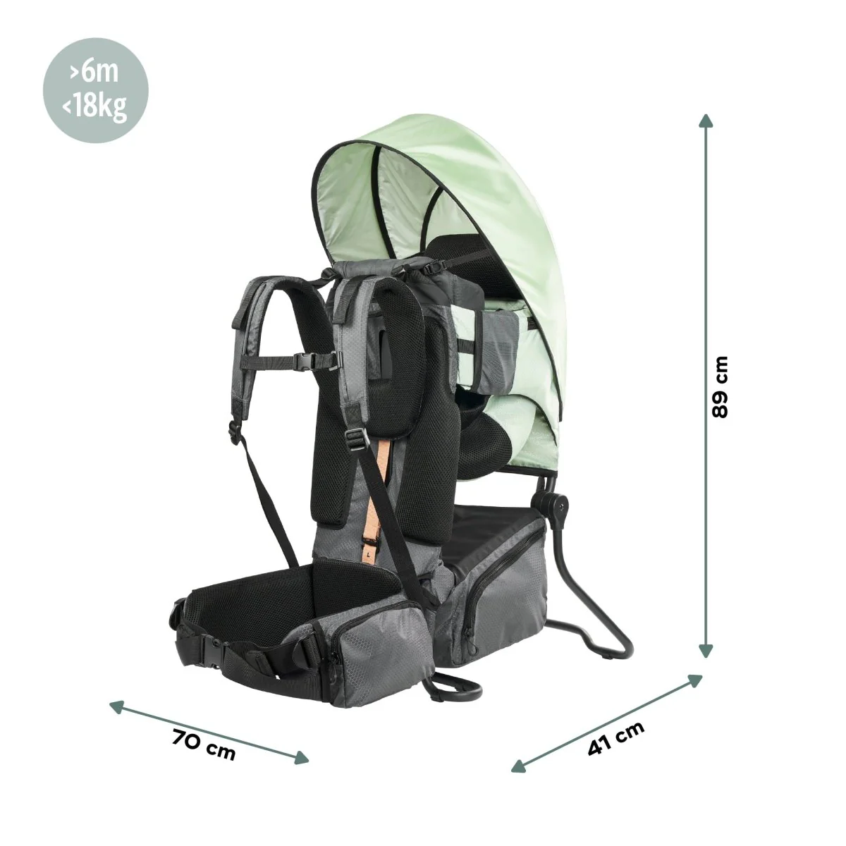 Babymoov Draagdoek Moov & Hike Green - Image 7