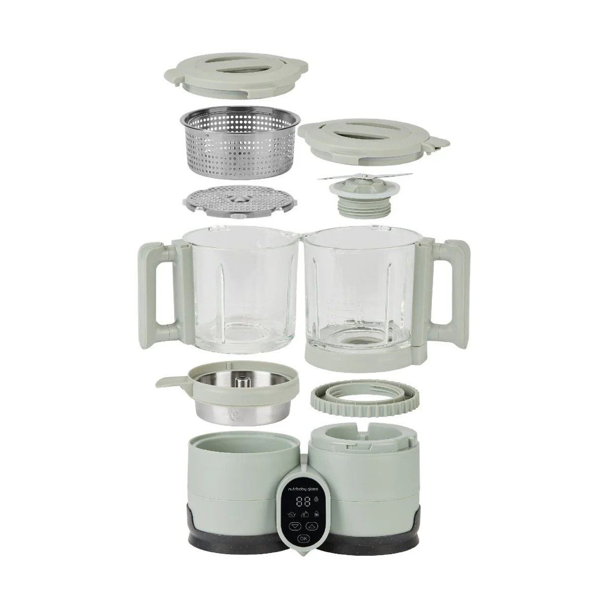 Babymoov Keukenmachine Nutribaby Glass Celadon Green