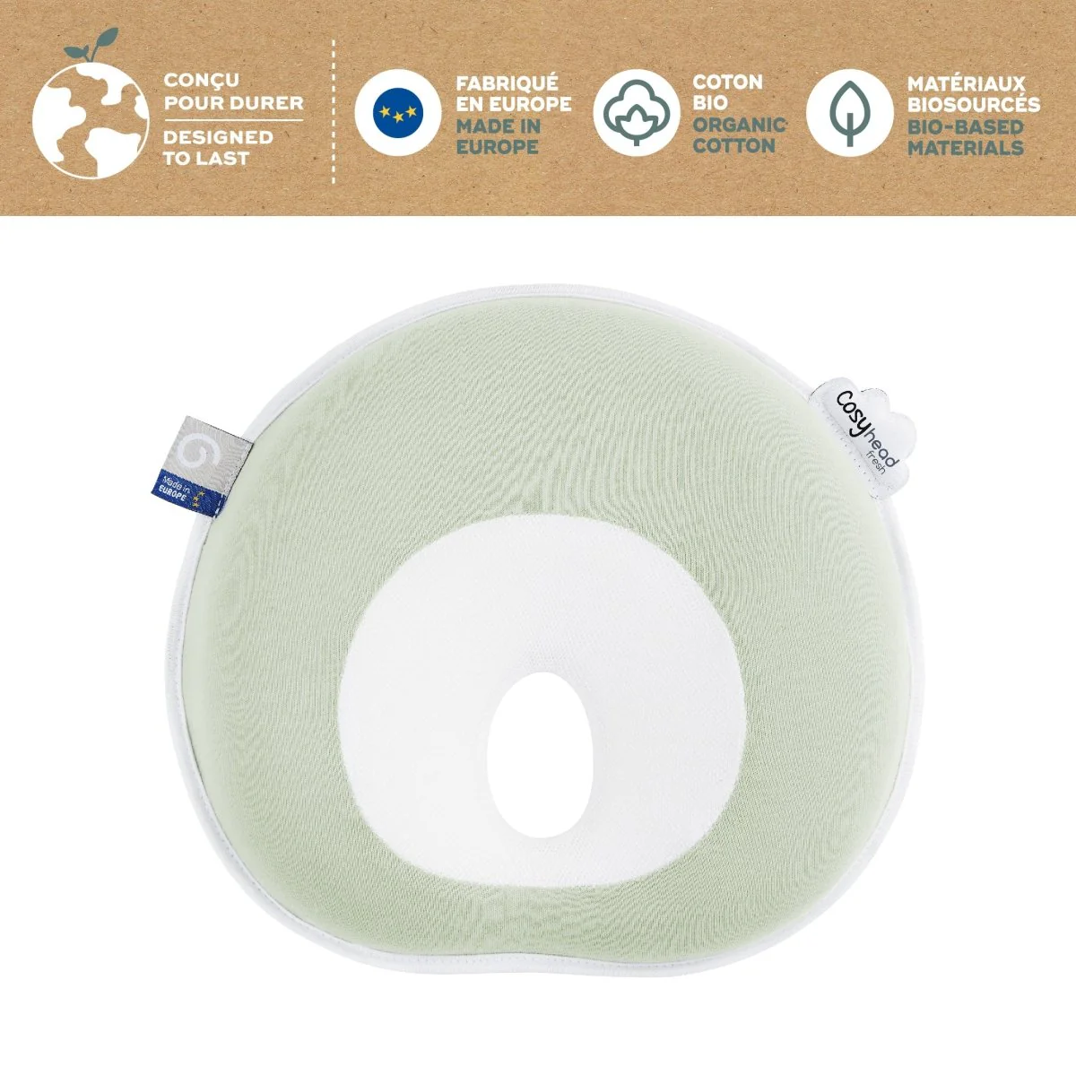 Babymoov Slaaptrainer Cosyhead Fresh Green Sage - Image 2