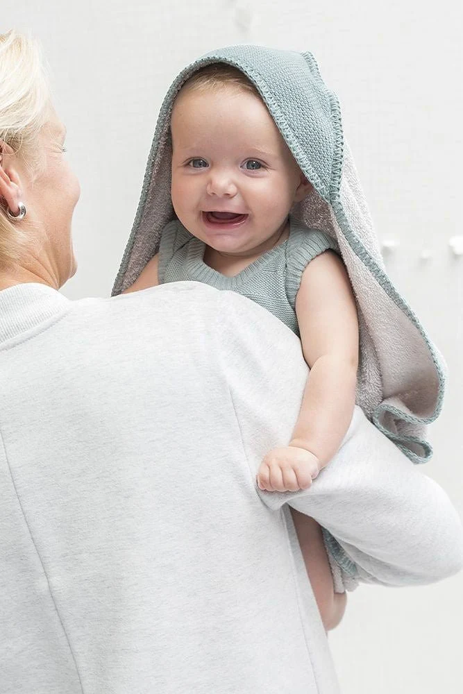 Baby's Only Badcape Baby Classic Zilver/Grijs 75x85cm - Image 2