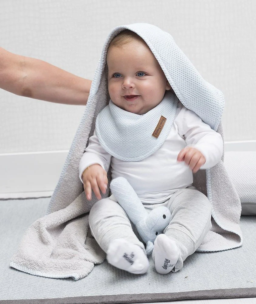 Baby's Only Badcape Baby Classic Zilver/Grijs 75x85cm - Image 4