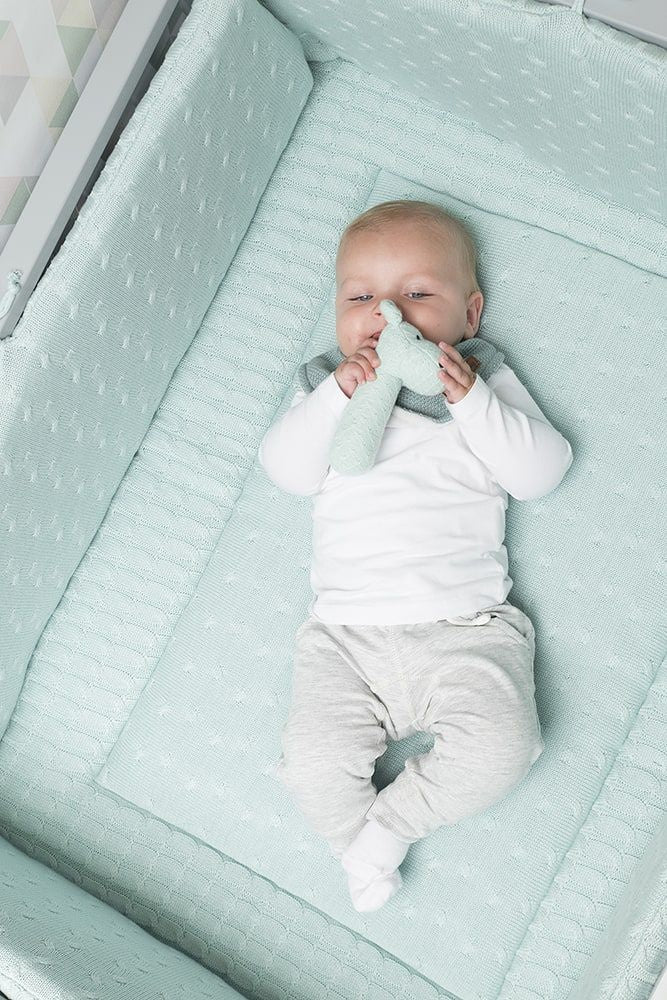 Baby's Only Bedomrander Cable Mint 330x20cm - Image 2