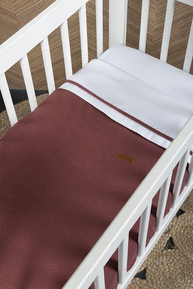 Baby's Only Dekbedovertrek Classic Stone Red 100x135cm - Image 2