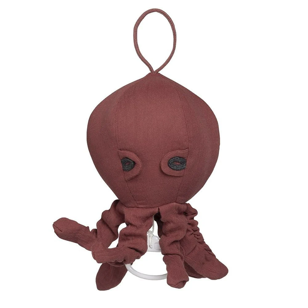 Baby's Only Muziekhanger Baby Octopus Breeze Stone Red