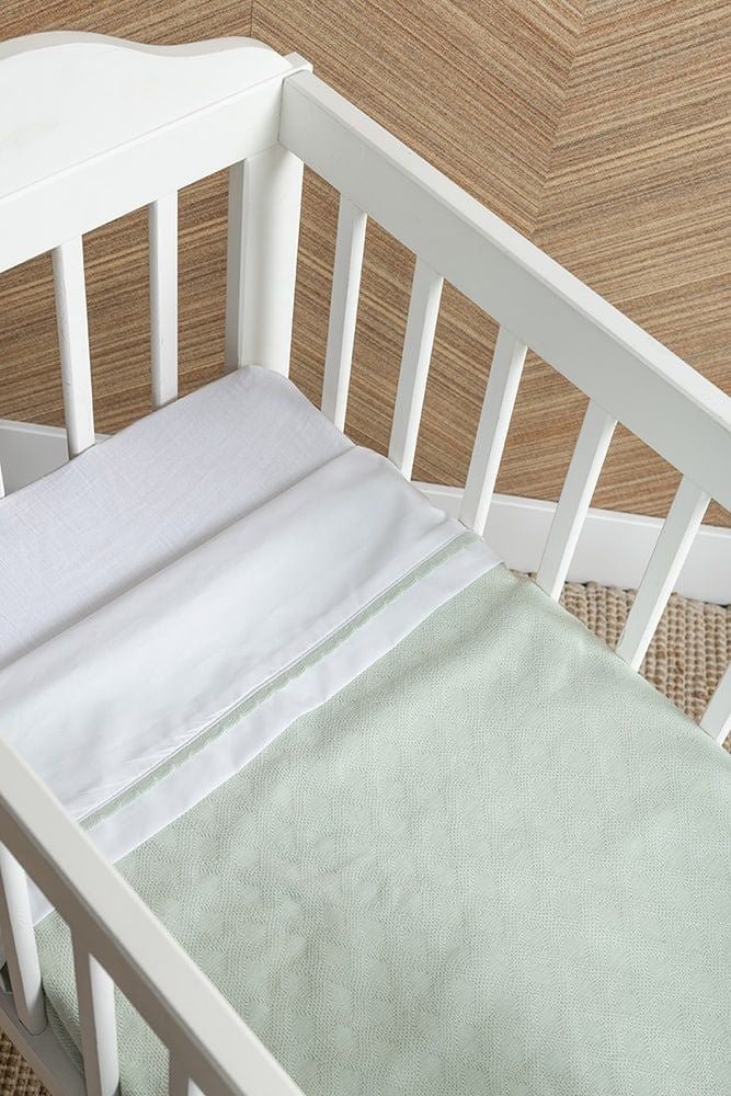 Baby's Only Wiegdeken Chenille Reef Ash Mint - Image 2