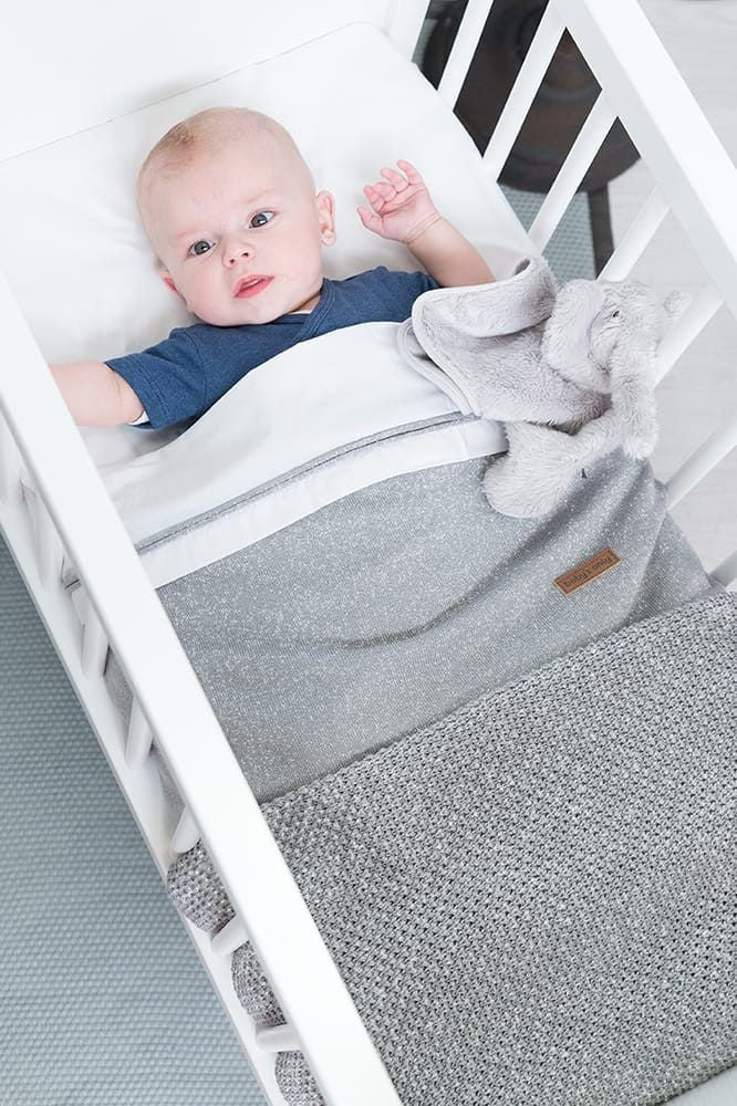 Baby's Only Wiegdeken Soft Sparkle Melee Zilvergrijs - Image 2