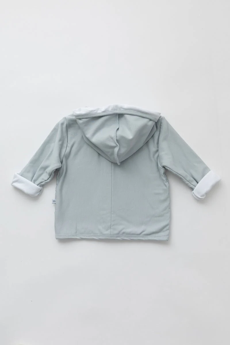 Bamboom Baby Vestje Met Capuchon Licht Blauw - Image 3