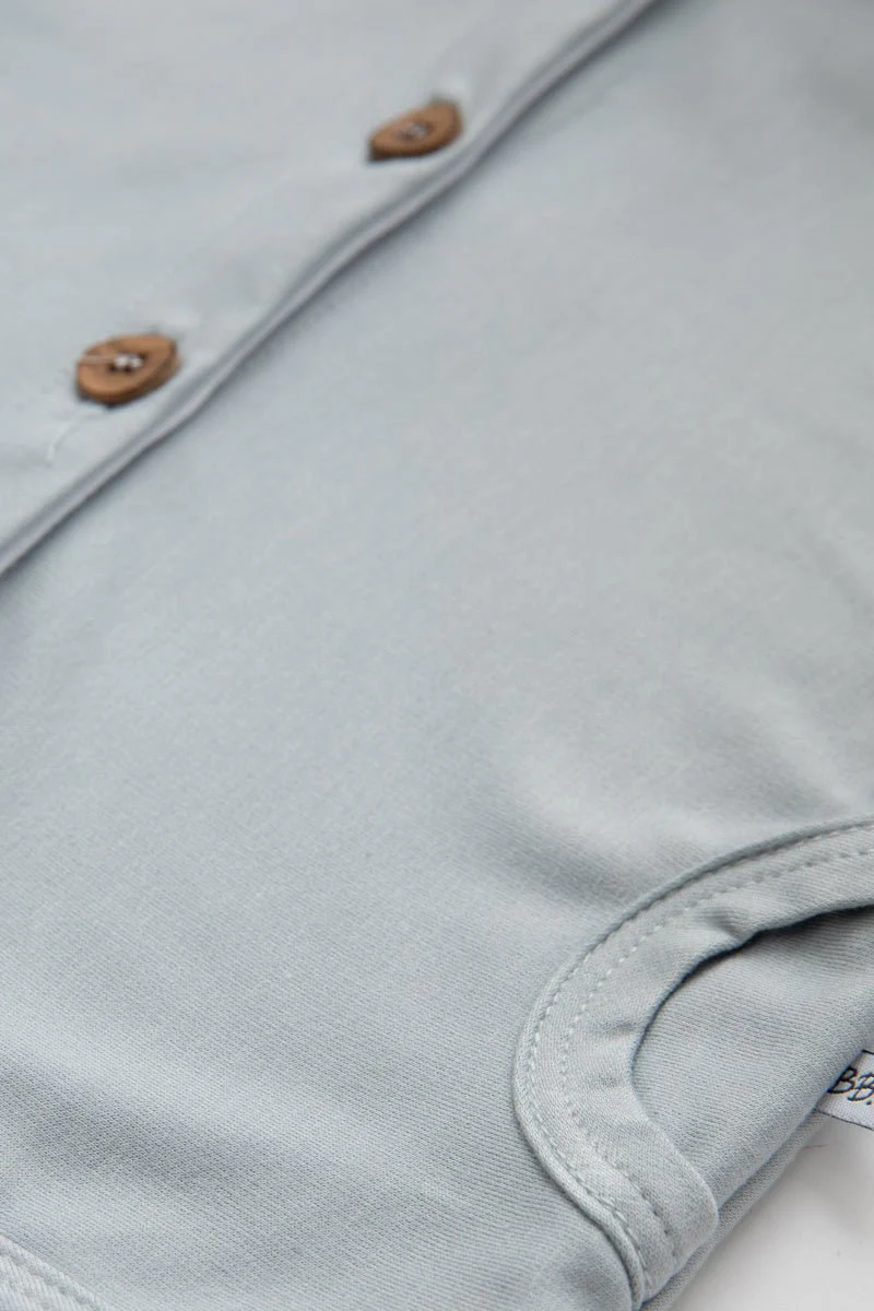 Bamboom Baby Vestje Met Capuchon Licht Blauw - Image 4