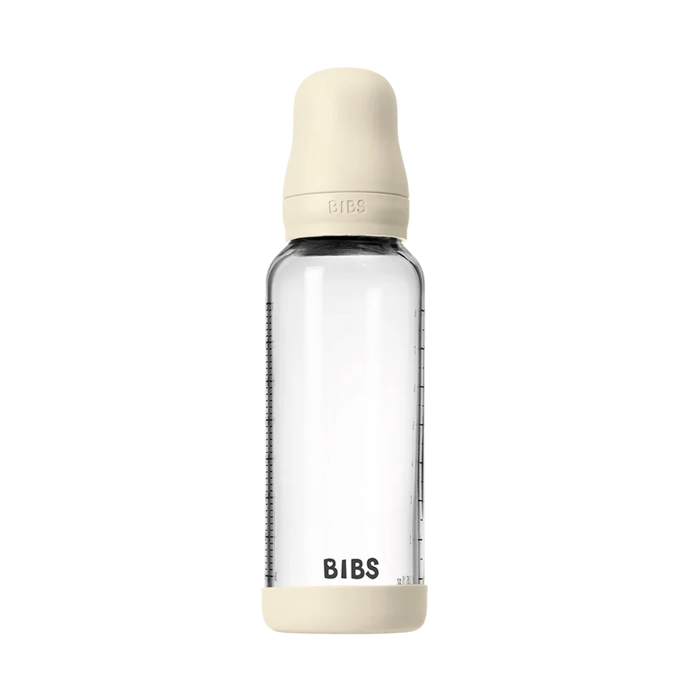 BIBS Babyfles Glass Silicone Ivory 240Ml