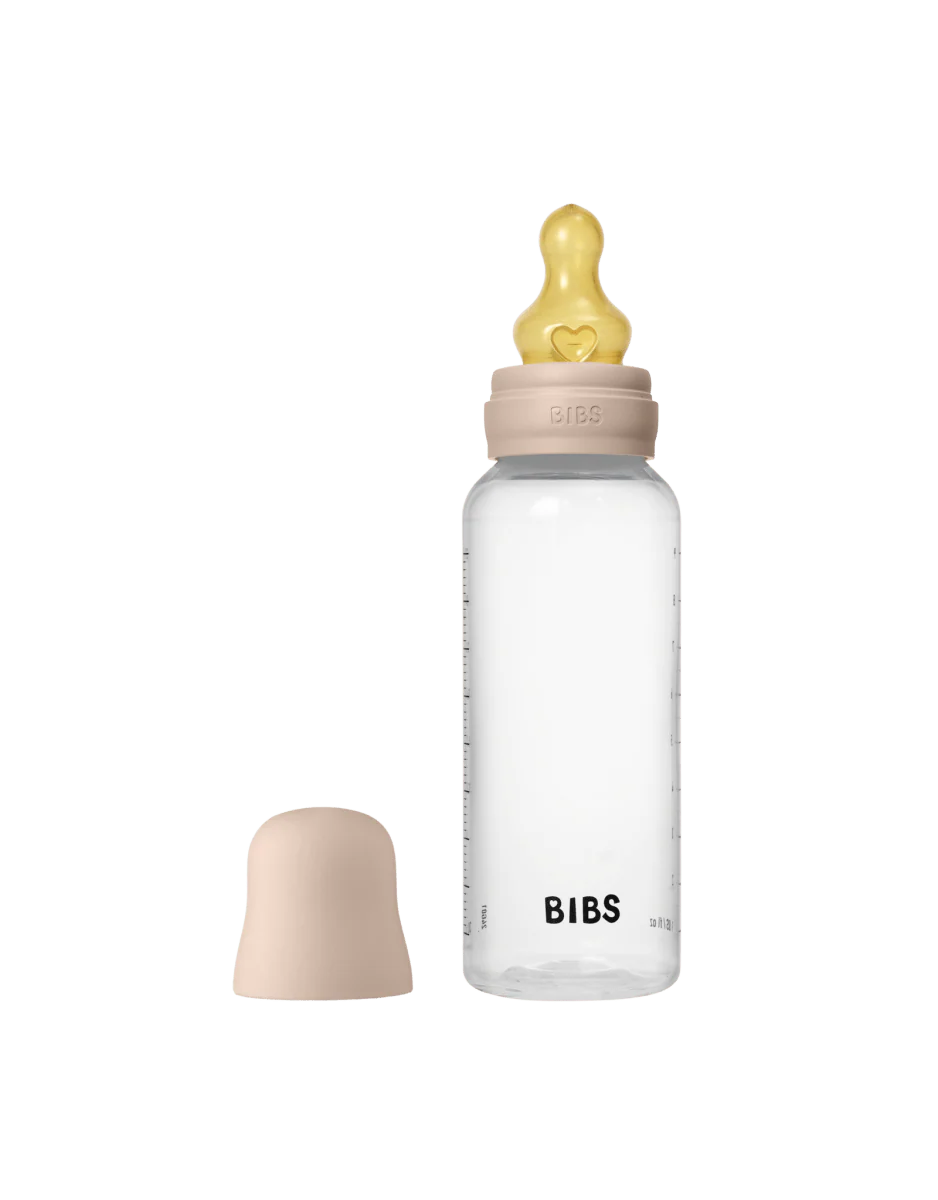 BIBS Flesspeen Rond Latex 1 Pack 270 Ml Medium Flow Blush