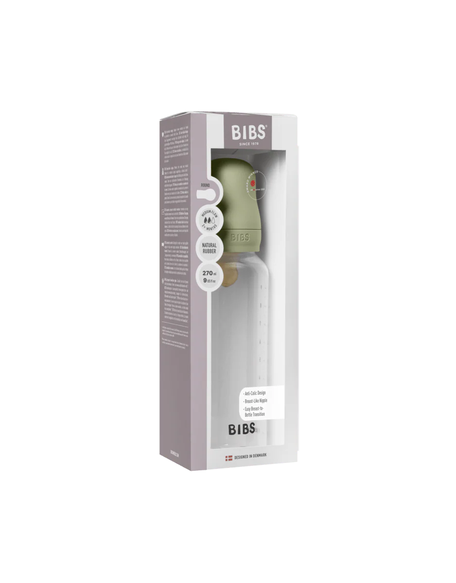 BIBS Flesspeen Rond Latex 1 Pack 270 Ml Medium Flow Sage - Image 3
