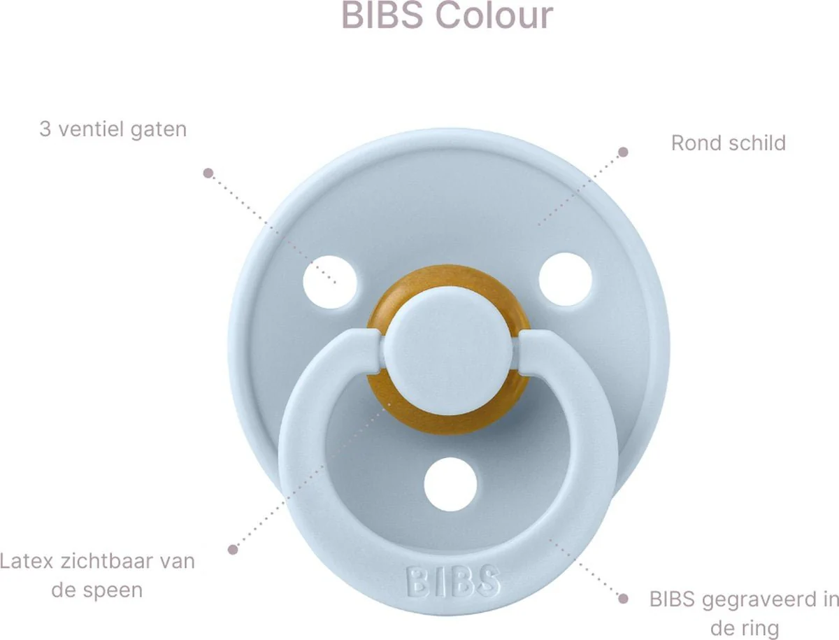 BIBS Speen Maat 1 Peach - Image 3