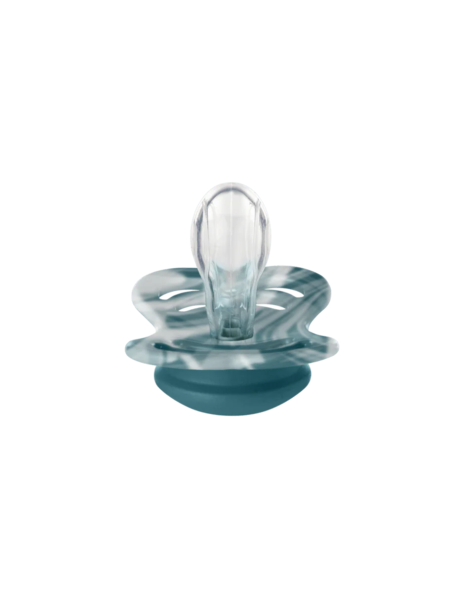 BIBS Speen Maat 1 Silicone Supreme Forest Lake White/Forest Lake White 2st - Image 3