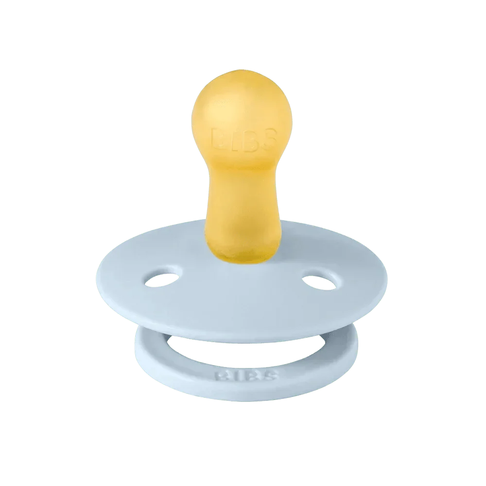 BIBS Spenen Maat 1 Studio Colour Polka Latex Baby Blue/Steel Blue 2st - Image 3
