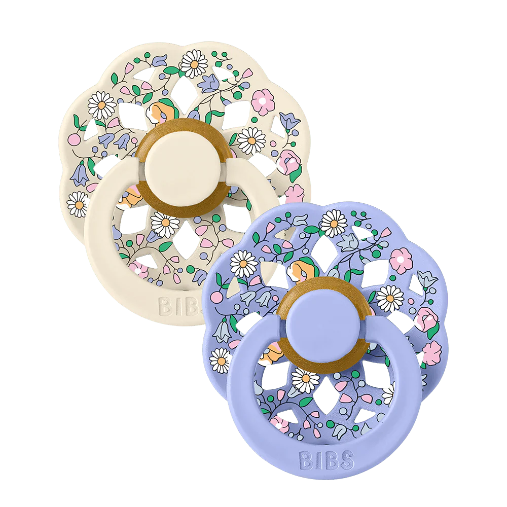 BIBS Spenen Maat 1 x Liberty Pacifier Boheme Chloe Meadow Ivory Mix 2st