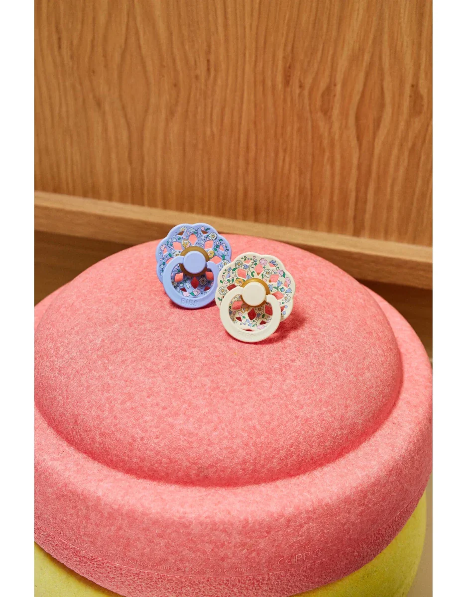 BIBS Spenen Maat 2 x Liberty Pacifier Boheme Chloe Meadow Ivory Mix 2st - Image 6