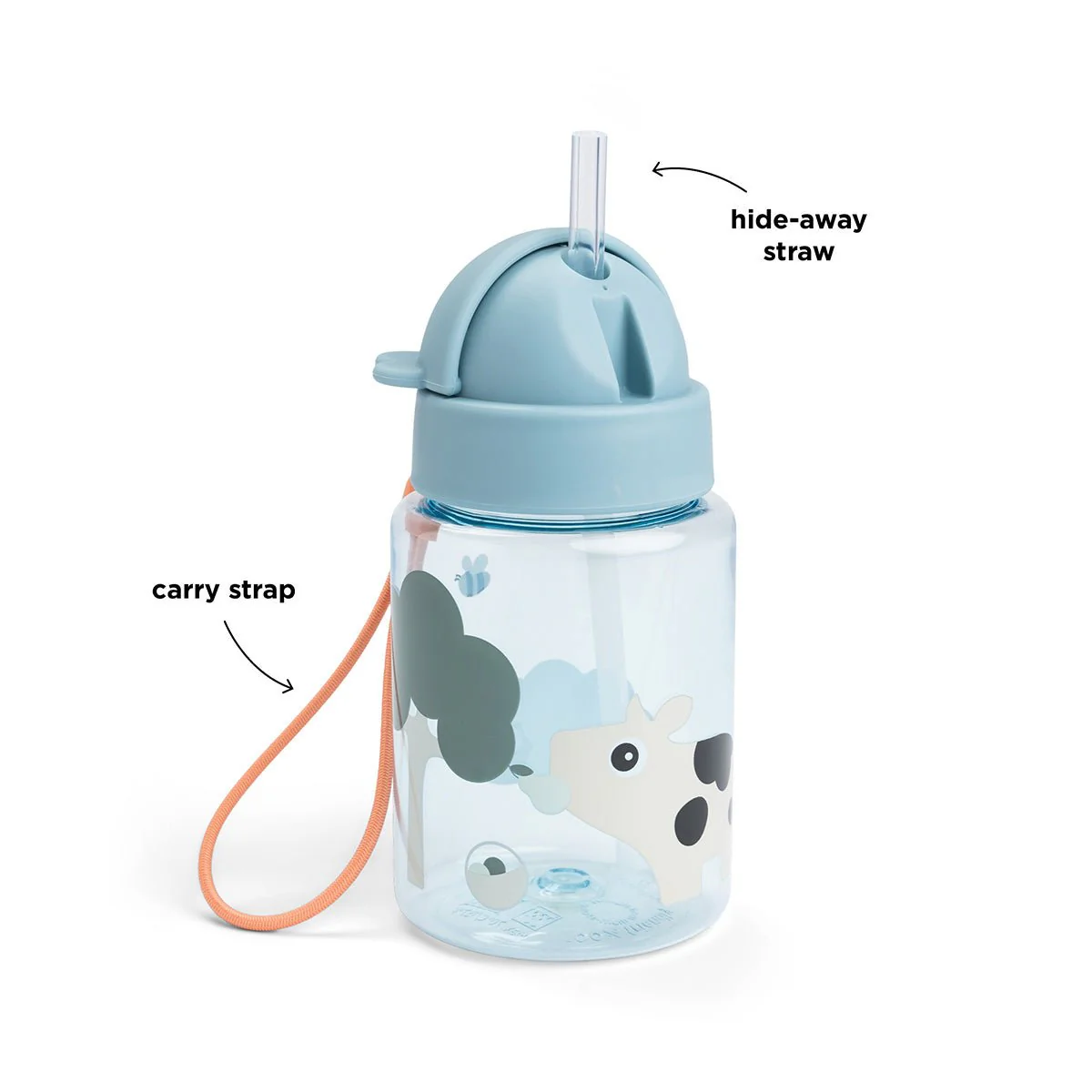 Done by Deer Drinkbeker Tiny Farm Blauw 280Ml - Image 3