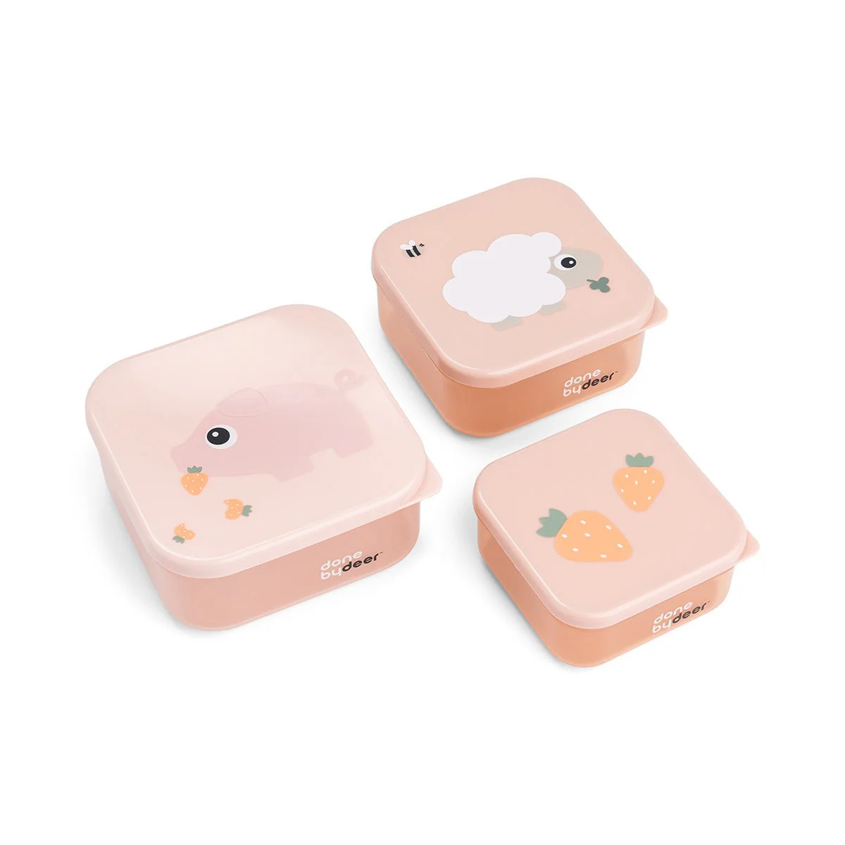 Done by Deer Snackbakje Tiny Farm Roze 3St