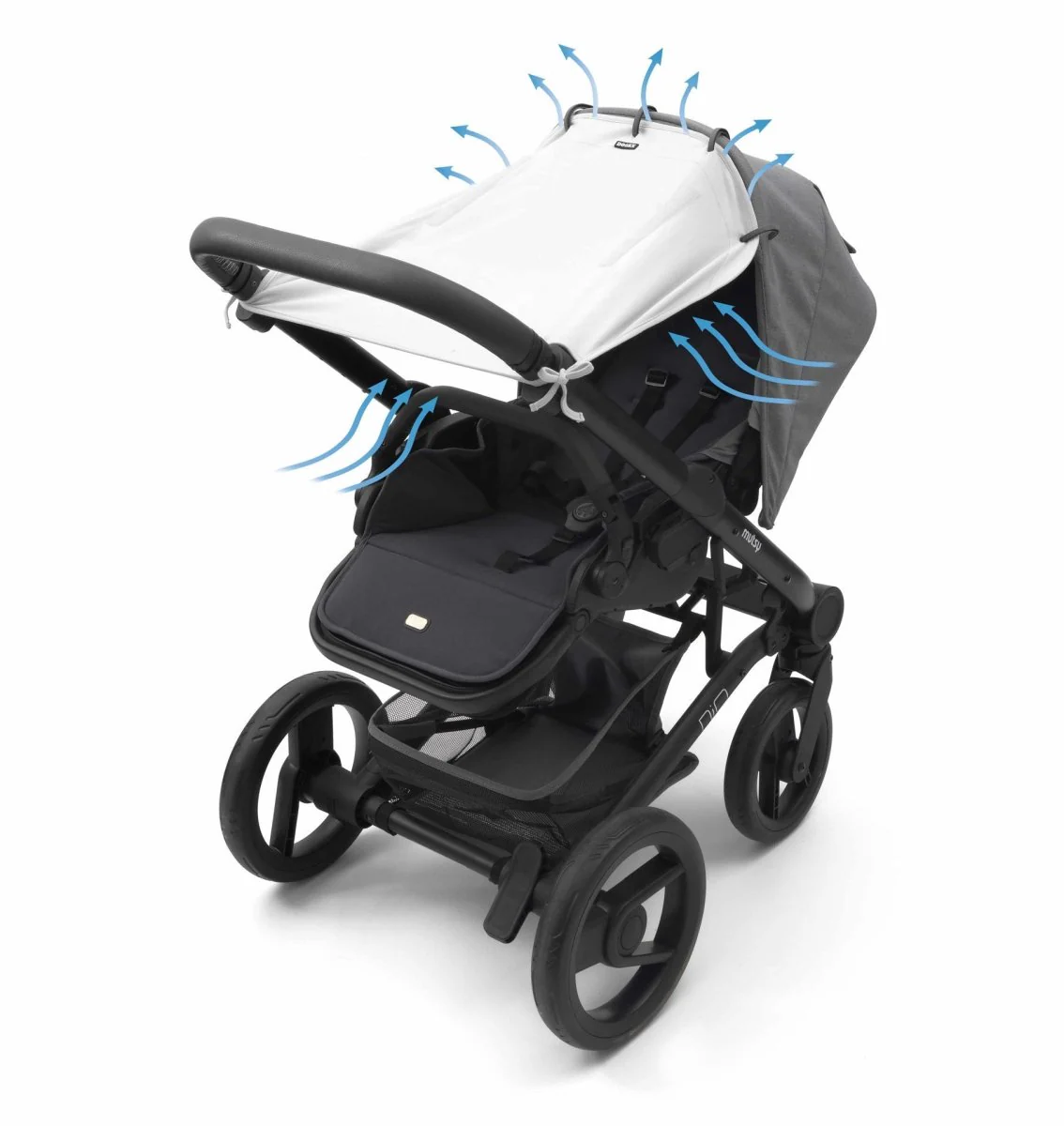 Dooky Zonnekap Kinderwagen Universal Cover Creme - Image 4