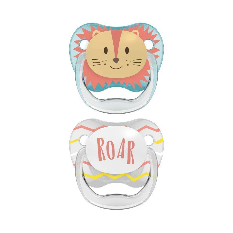Dr. Brown's Speen Fase 1 Blauw 2-pack animal faces
