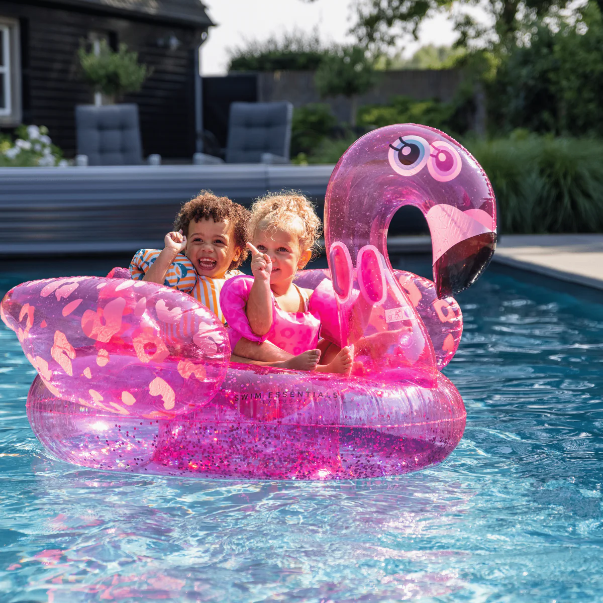 Dreamscape Neon Pink Flamingo Luchtbed 150cm - Image 4