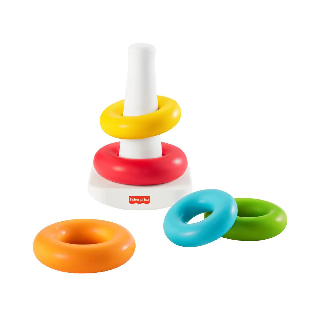 Fisher-Price Stapeltoren Met Gekleurde Ringen 6 Delig - Image 3