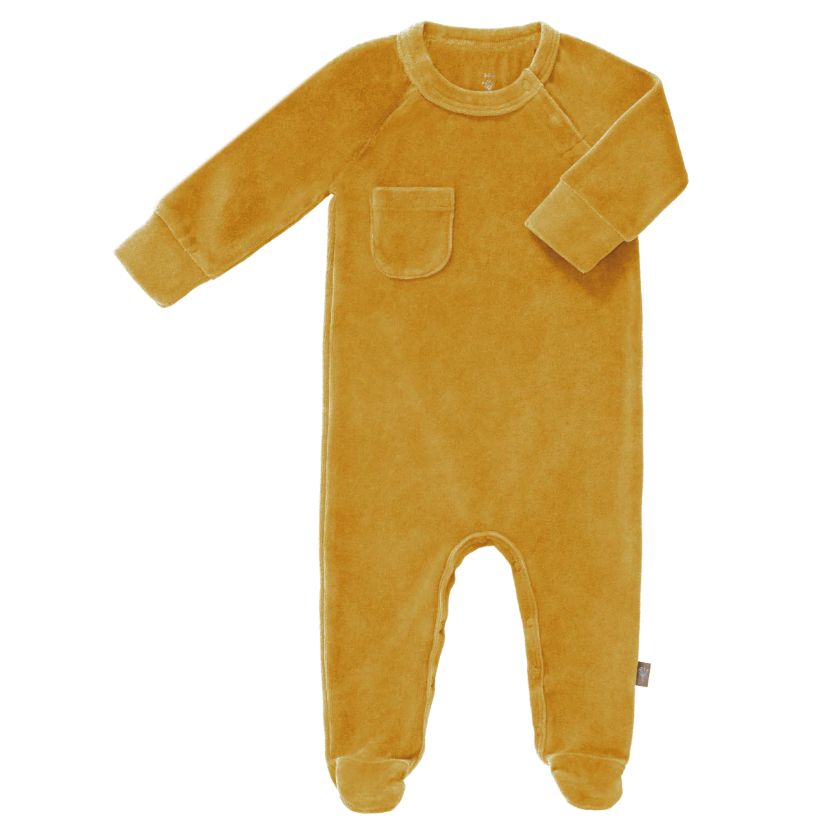 Fresk Baby Pyjama Velours Met Voet Mimosa