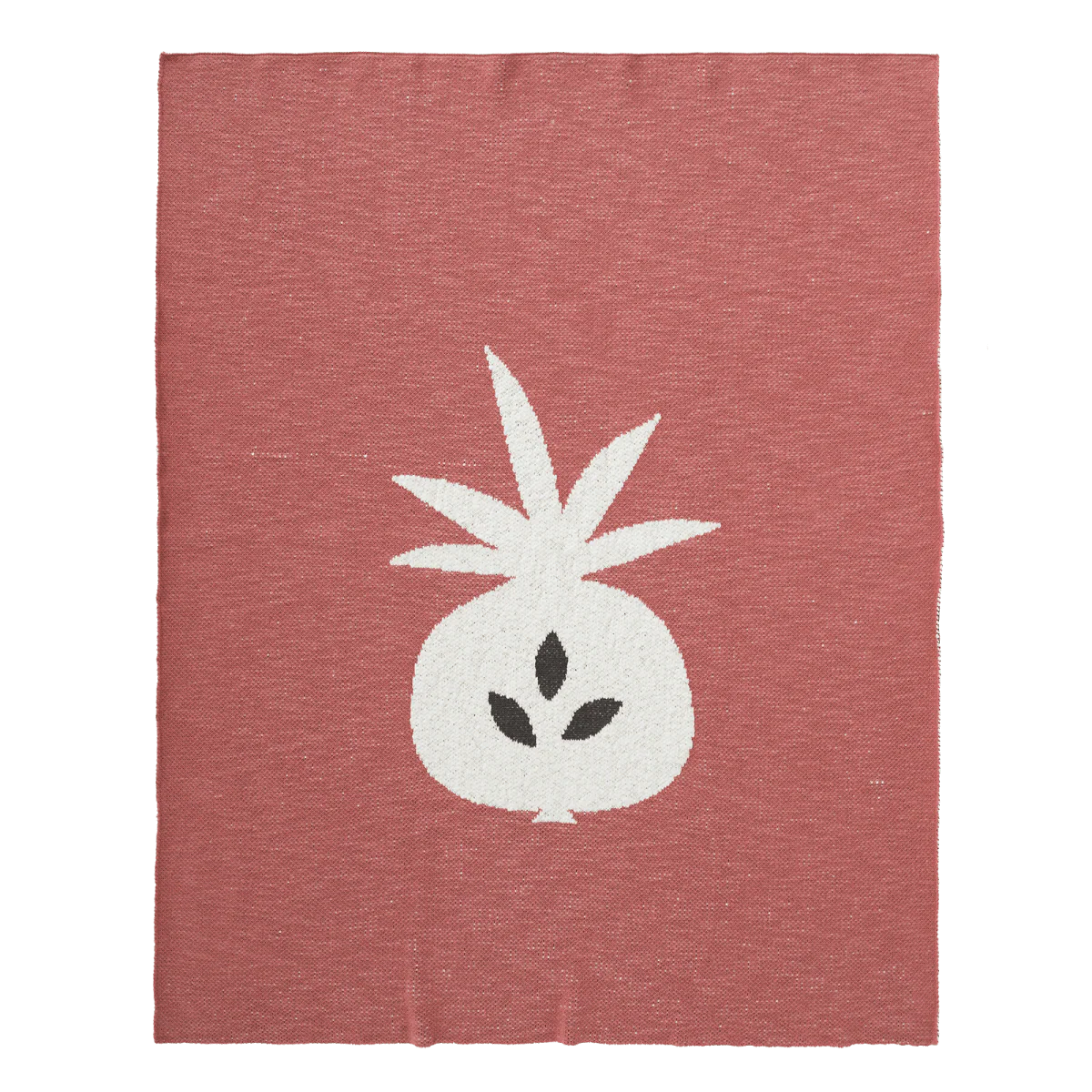 Fresk Ledikantdeken Gebreid Pineapple Ocher 100x150cm - Image 2