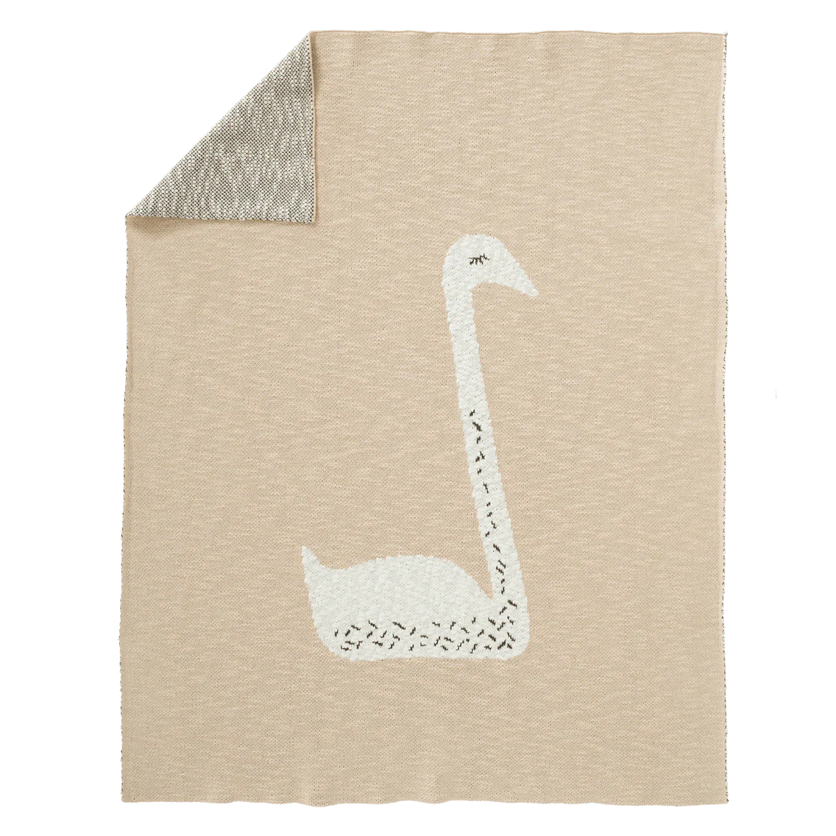 Fresk Ledikantdeken Gebreid Swan Peach 100x150cm