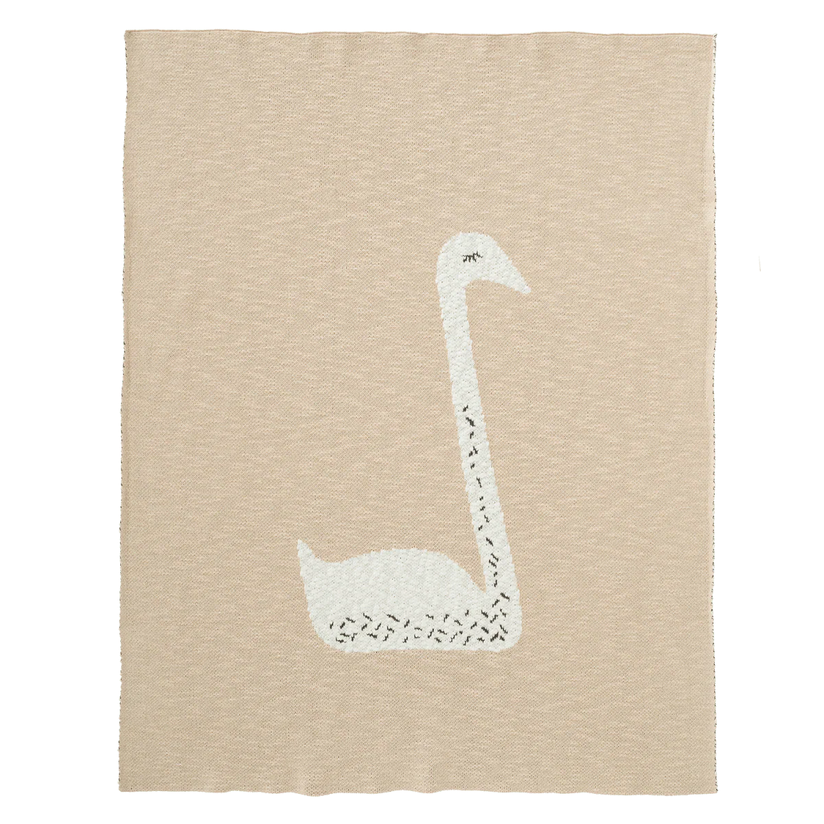 Fresk Ledikantdeken Gebreid Swan Peach 100x150cm - Image 2