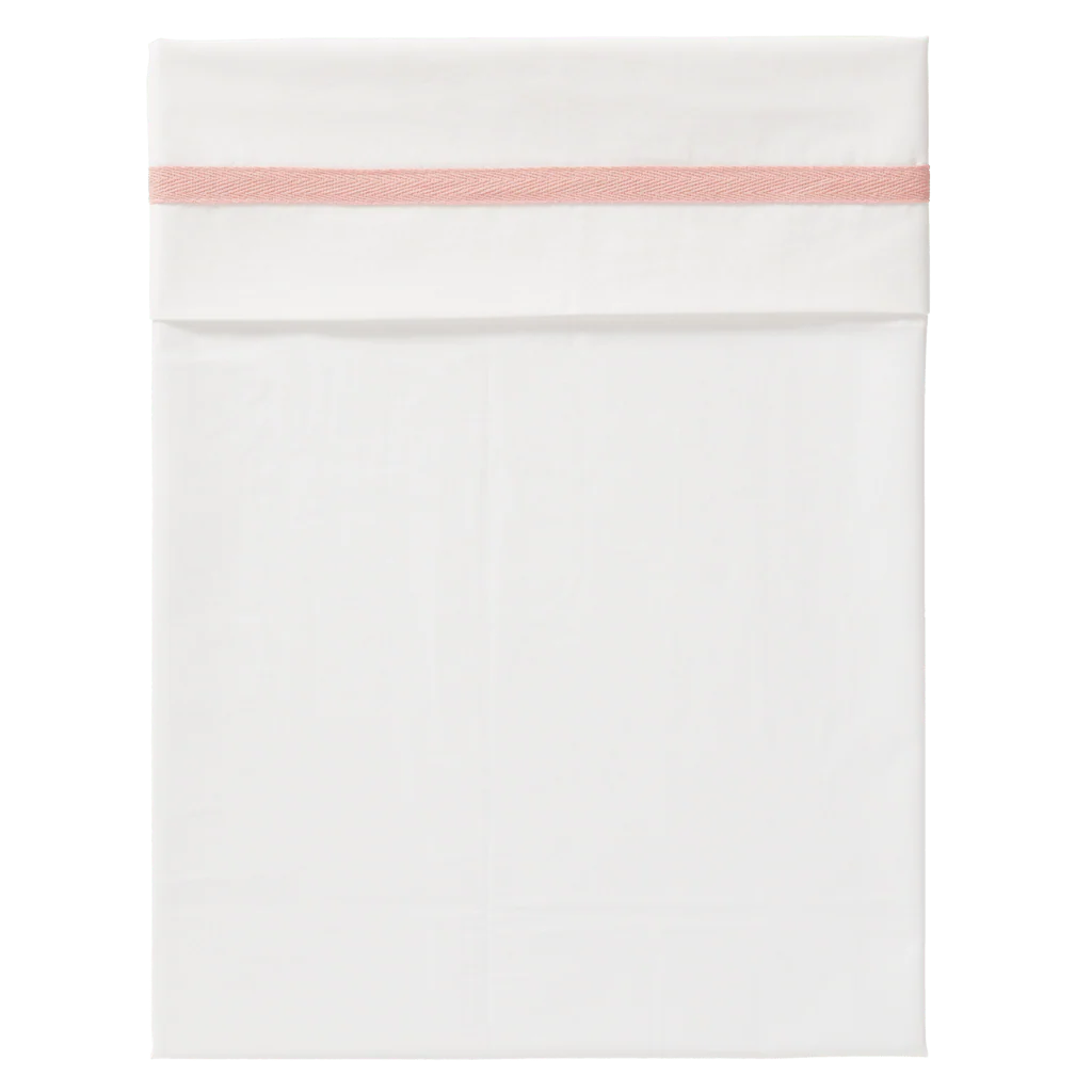 Fresk Ledikantlaken Vissengraat Mellow Rose 120x150cm