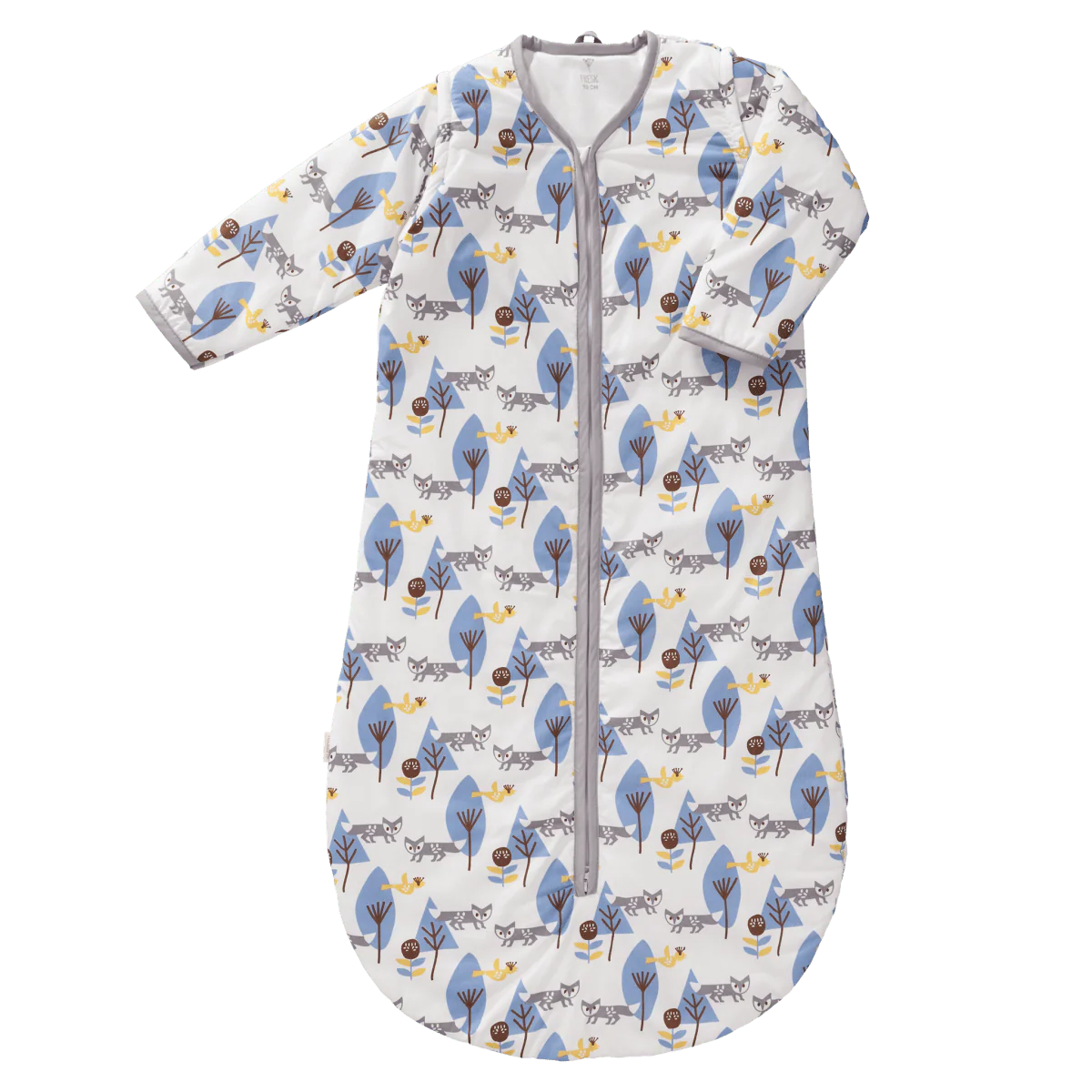 Fresk Slaapzak Baby Winterslaapzak Afristsbare Mouw Fox Blue