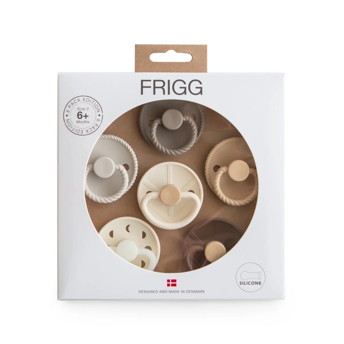 Frigg Speen Maat 1 Earthy Wonder Silicone 6St