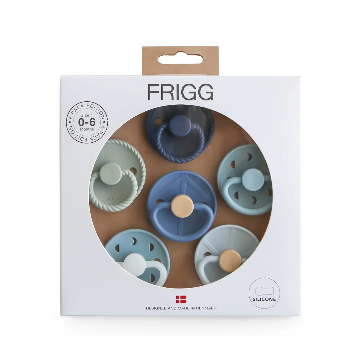Frigg Speen Maat 1 Endless Sea Silicone 6St