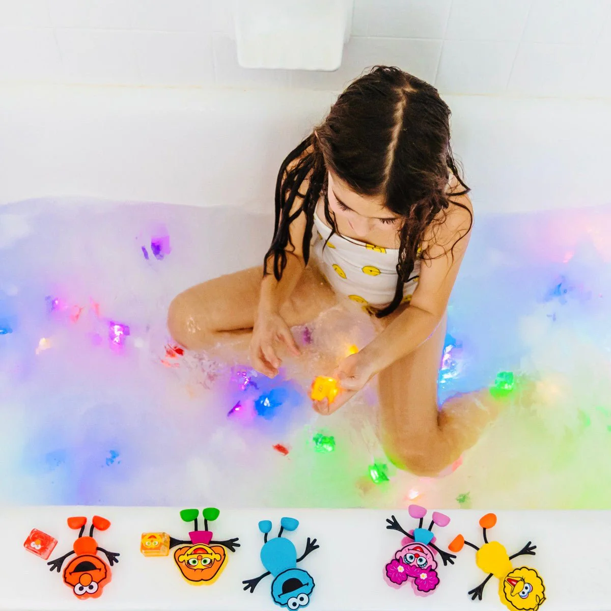 Glo Pals Badspeelgoed Sensorisch Light-Up Poppetje en Cubes Cookie - Image 7
