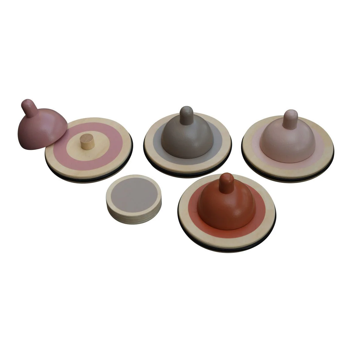 JeP Kids Curling Spel Taupe/Pink