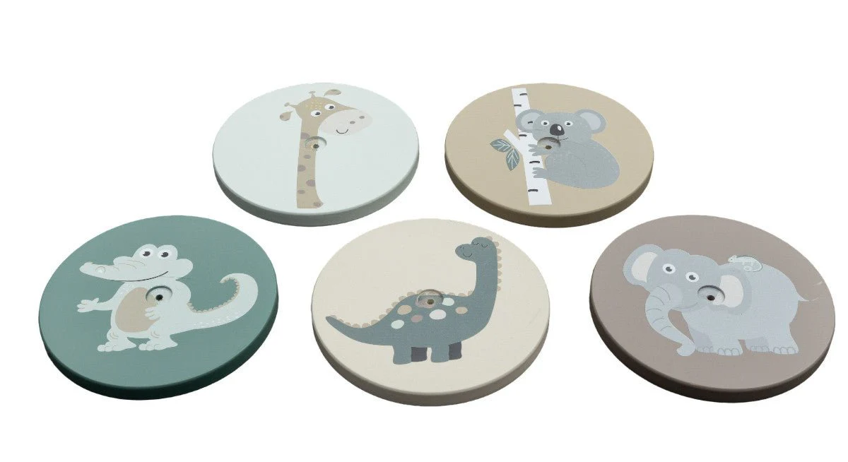 JeP Kids Houten Speelgoed Ring Gooien Taupe/Green - Image 3