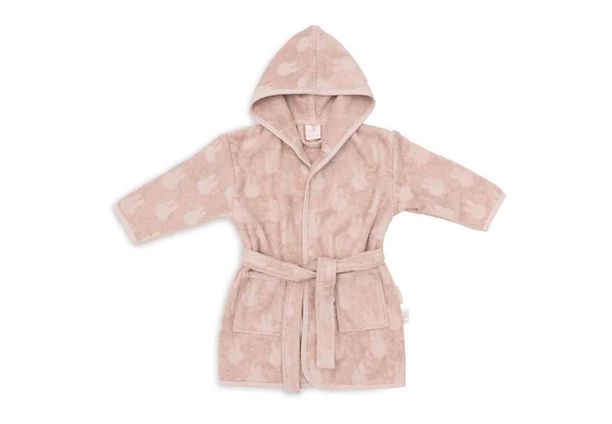Jollein Badjas Baby Miffy Jacquard Wild Rose 3-4 Jaar