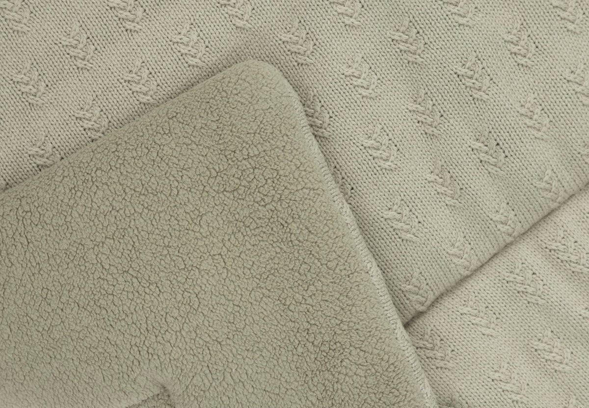 Jollein Boxkleed Grain Knit Olive Green 75X95Cm - Image 2