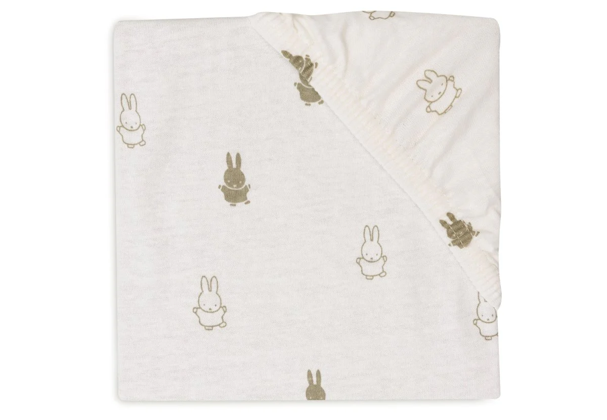 Jollein Hoeslaken Peuter Happy Miffy Olive Green 40/50X80/90Cm - Image 2