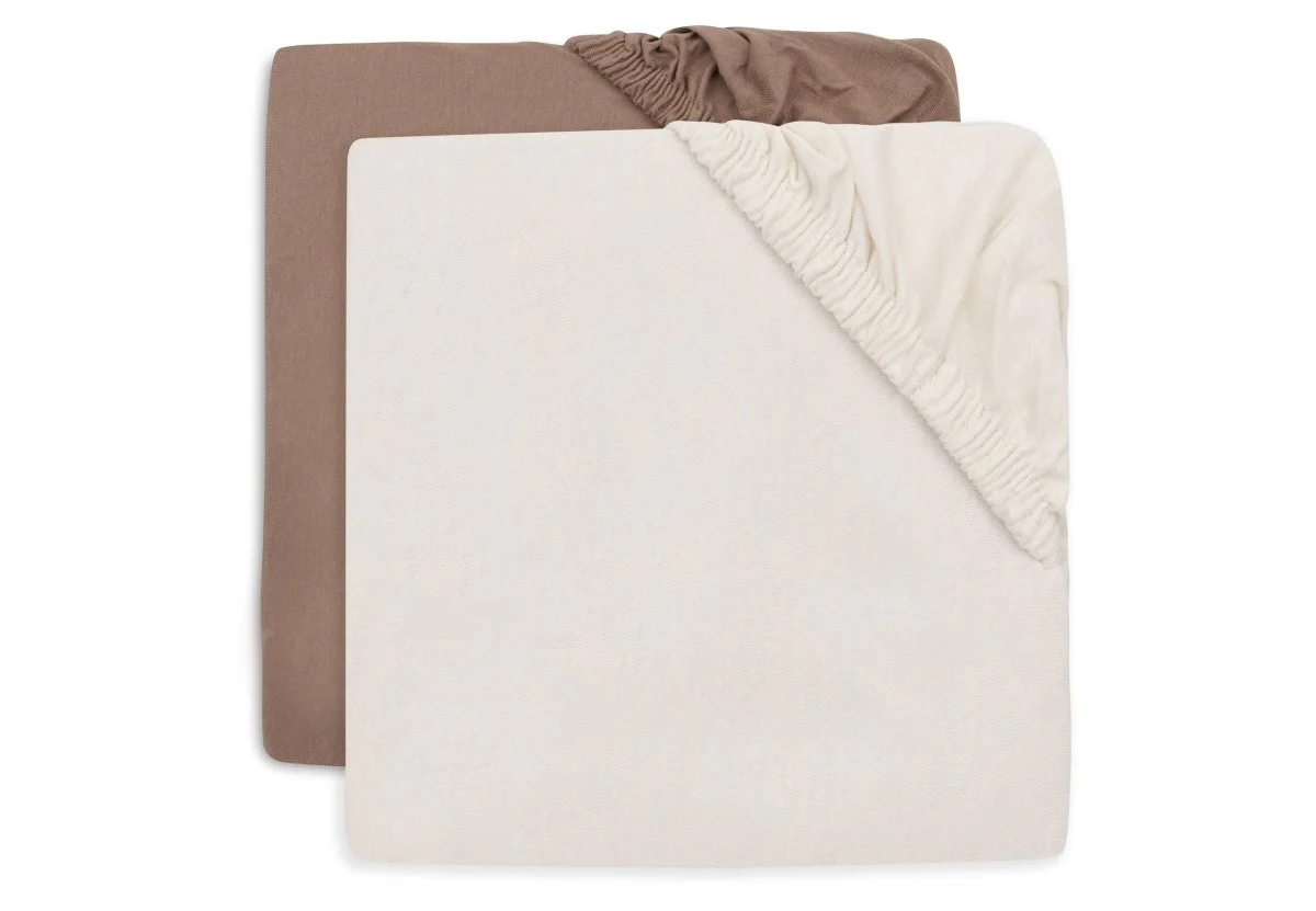 Jollein Hoeslaken Peuter Milky Coffee/ Ivory 75X140Cm 2St - Image 4