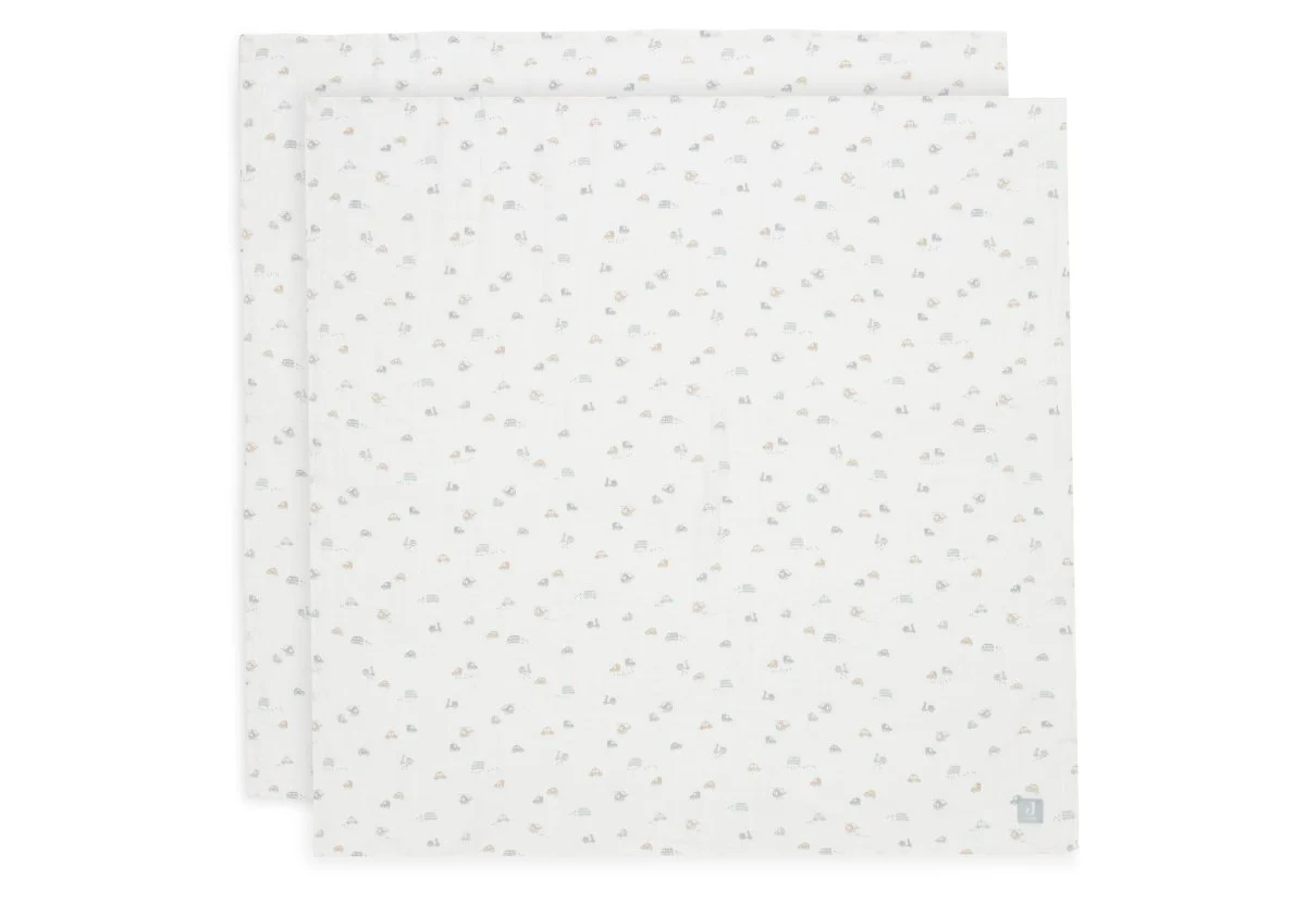 Jollein Hydrofiele Doek 115X115Cm - On The Go - 2 Stuks