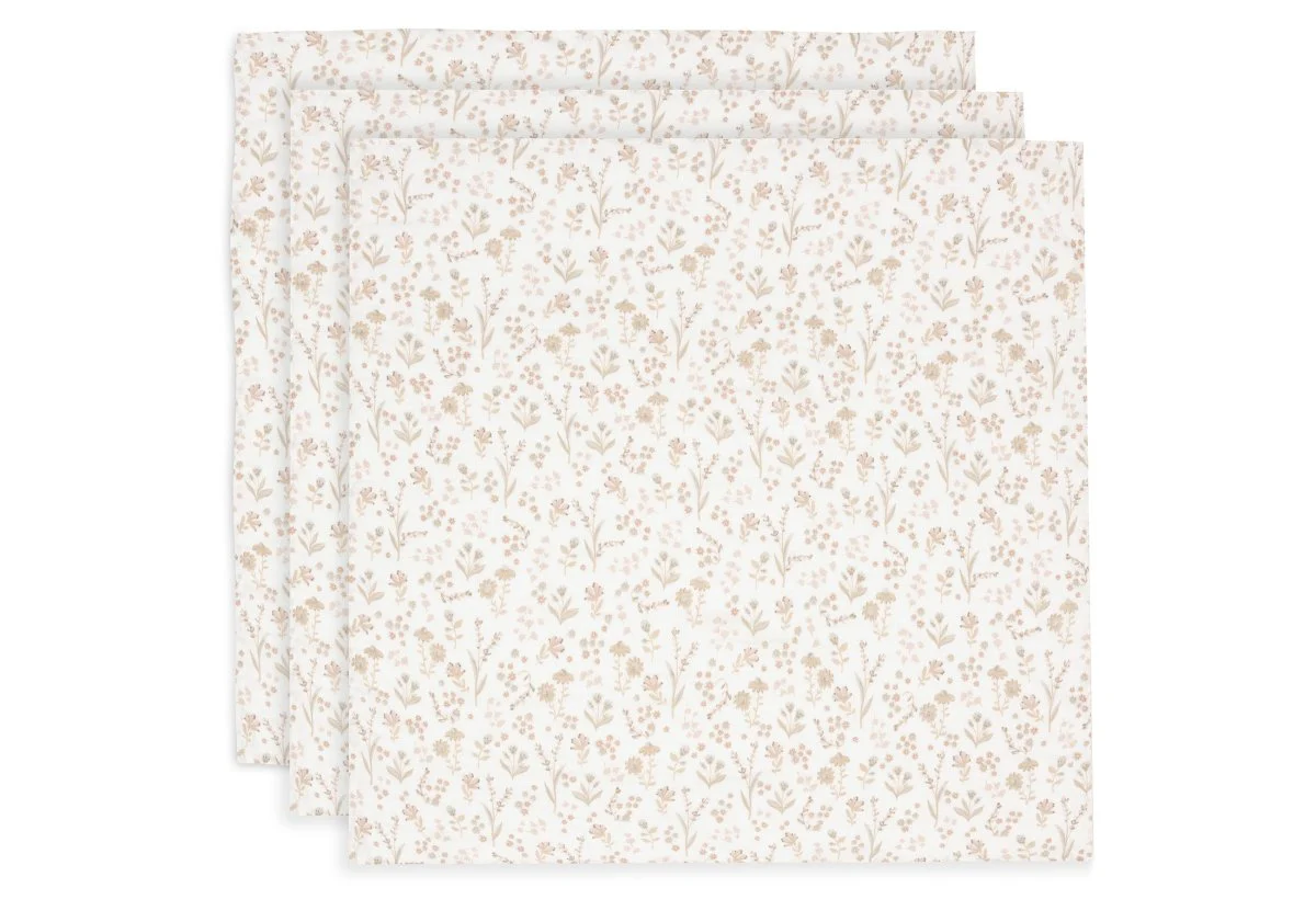 Jollein Hydrofiele Doek 70X70Cm - Bloomy - 3 Stuks